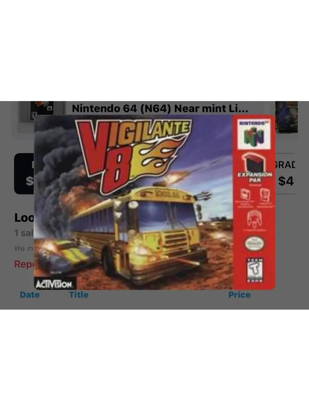 Vigilante 8 for Nintendo 64